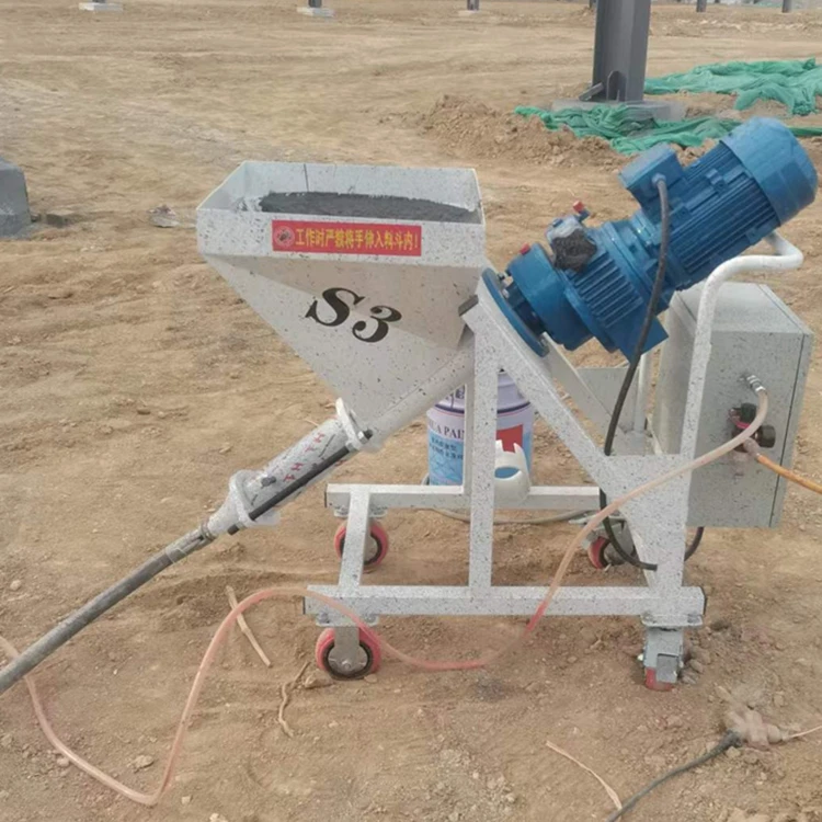 Screw Pump Cement Mortar Grouting Putty Plaster Texture Fireproof Sprayer