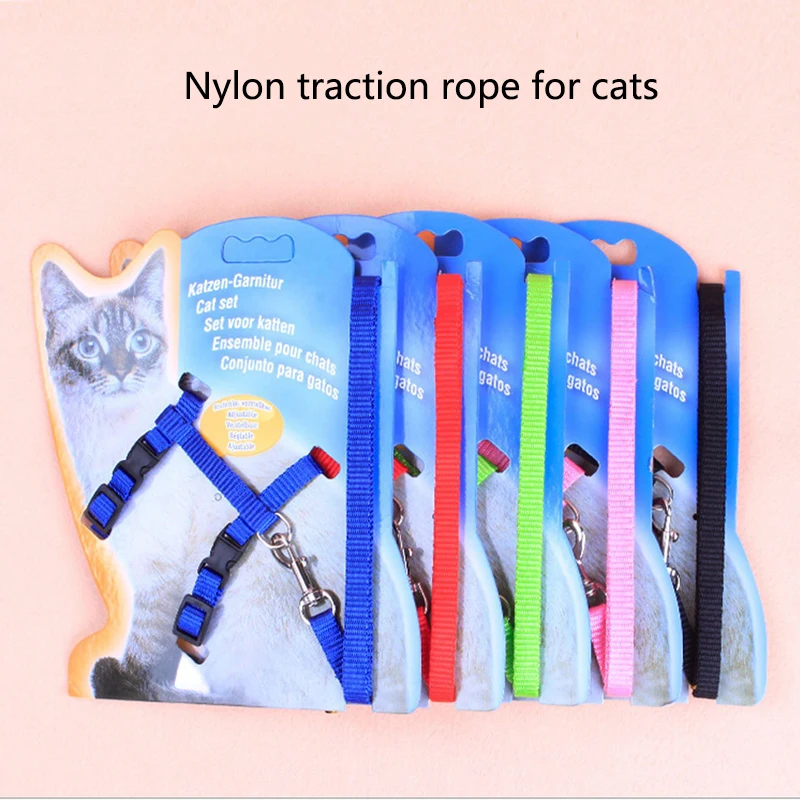 Pet chest back cat leash leash cat leash leash leash pet chest leash optional color cat chain cat leash back cat leash