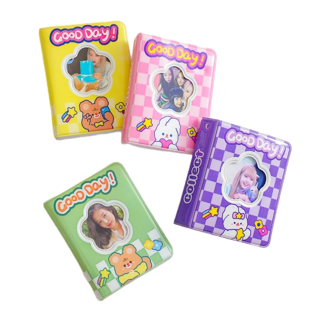 

Cute and Colorful KPOP Photo Album with Korean Style Cartoon Design - 40 Pockets, 4 Colors, Photocard Holder for KPOP Fans