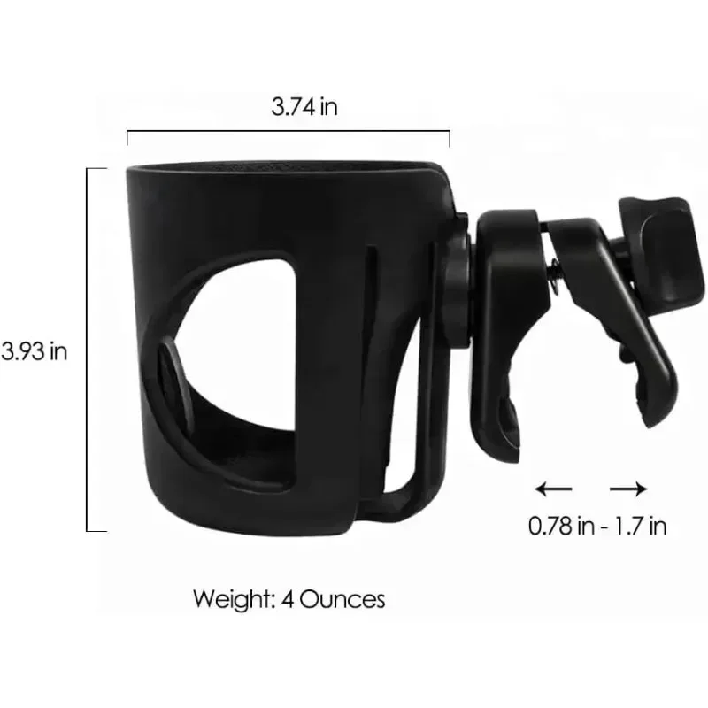 1pcs for Stanley Quencher (30 & 40 Oz) & IceFlow (20 & 30 Oz) Strollers Digital Nc Stroll-n-Sip Black Cup Holder Hot Sale