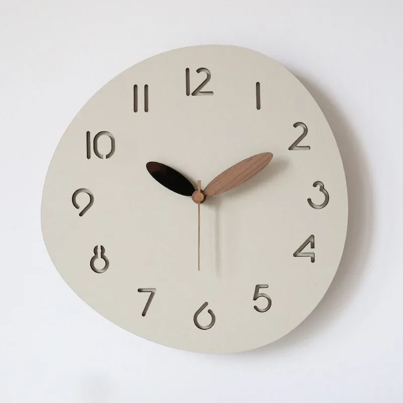 Minimalist Wall Clock Nordic Modern Hanging Clocks Living Room Study Desktop Silent Watches Creative Irregular Design Watch