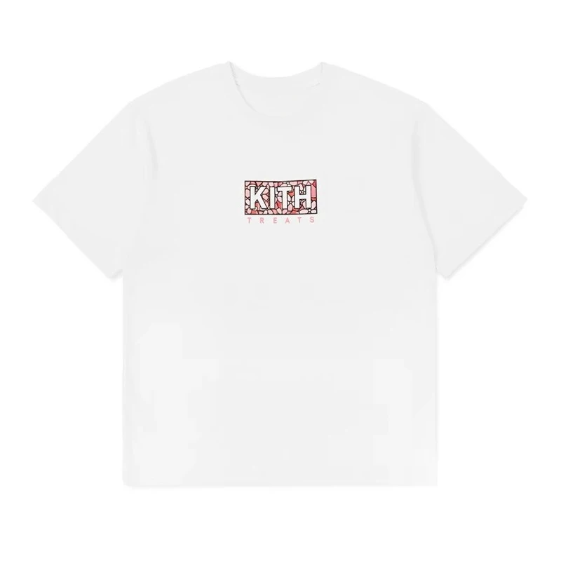 تي شيرت KITH TREATS Ice Cream Fries Honey بأكمام قصيرة من القطن الخالص لصيف 24SS