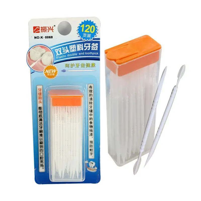 60/2000  Vitalizing boxed dental floss stick wholesale portable plastic toothpicks disposable household toothpick toothpick flos