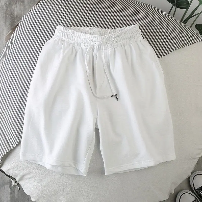 

Qui Dry Ice Silk Men's orts Summer Thin Running Me Large Size Casual Loose Breathable Five-Quarter Straight Leg Pants