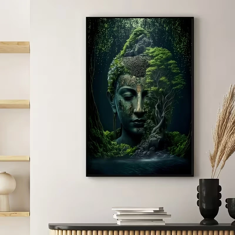 Modern Buddhism Religion Wall Art Print Canvas Painting Poster Picture For Living Room Home Decor