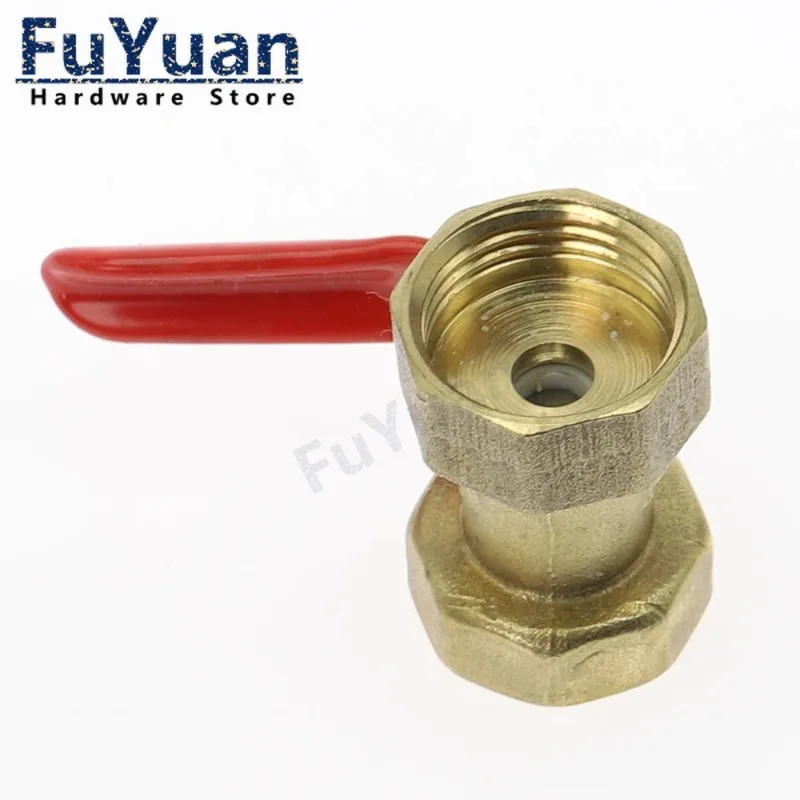 1 قطعة أنثى الموضوع هوائي صمام كروي صغير النحاس موصل مشترك ، النحاس تركيب مقرنة محول ، المياه والهواء 1/4 3/8 1/2 BSP #6