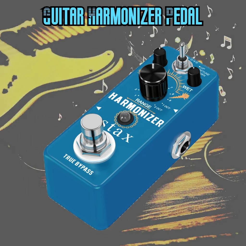 

Stax Guitar Harmonizer Pedal Digital Pitch Shifting Effect Pedals Half-beat Delay Original Signal Harmony Pitch Shift Detune