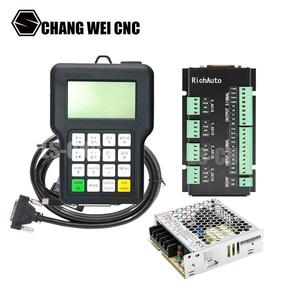 Original Richauto Dsp A11 Cnc 3-axis Offline Motion Controller A11e/a11s/a11c English Version For Cnc Router