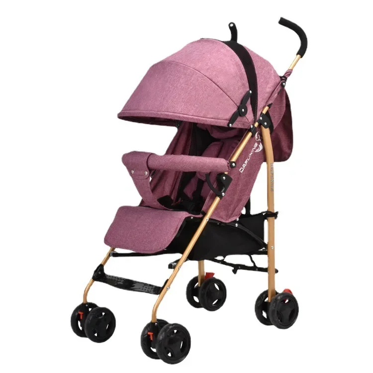 Poussette de voyage légère pour bébé, chariot parapluie pour enfants, peut s'asseoir et se coucher, possède