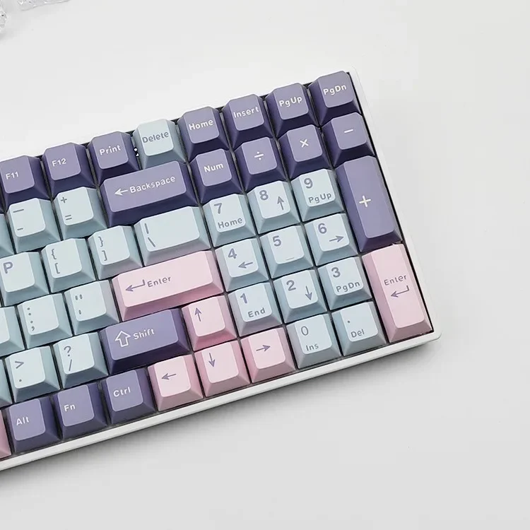 EOENKK Macaron mechanical keyboard keycaps PBT material small full set of custom injection molding two-tone keycaps