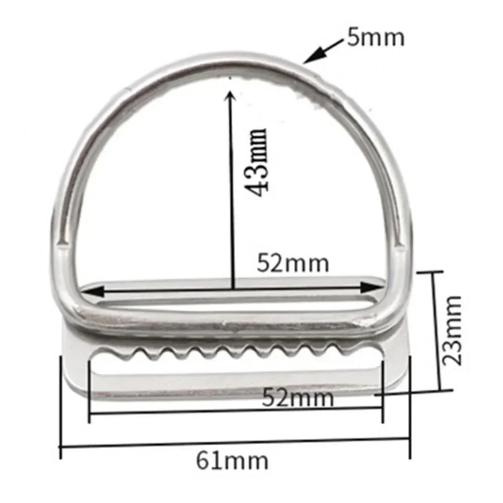 High Quality Diving D-ring For BCD Accessories Scuba Diving Strap Keeper Corrosion-resistant Water Sport Supplies