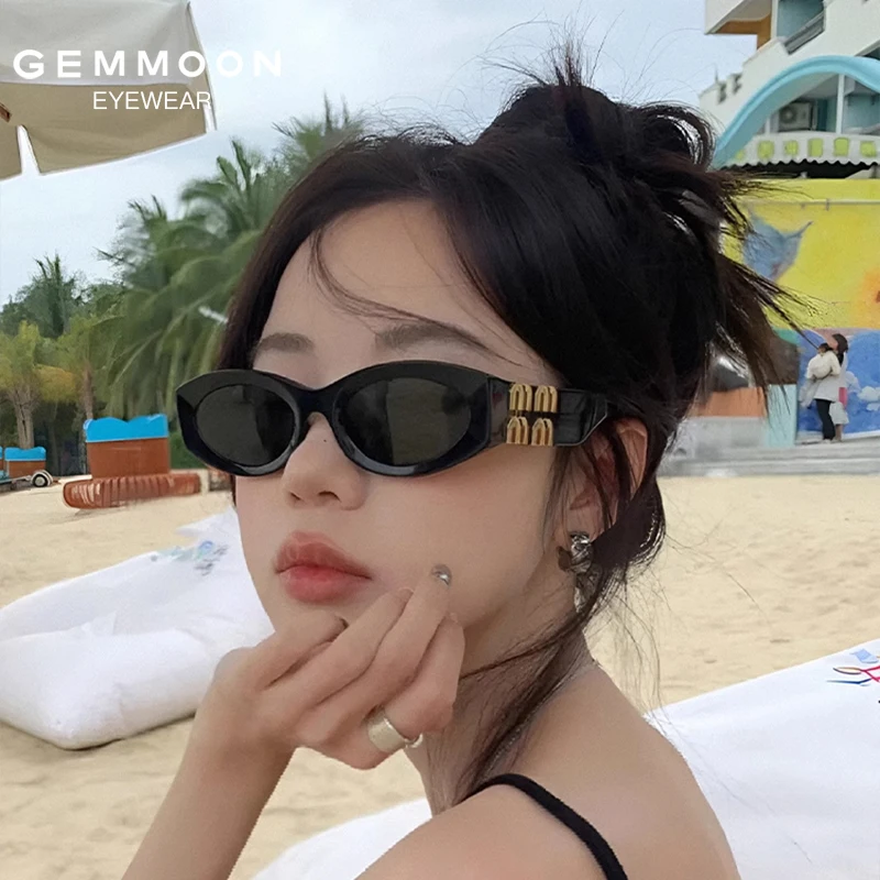 2025 New HB GM Cat-eye Sunglasses For Women Retro Myopia Sunglasses UV400 Driving UV Protection