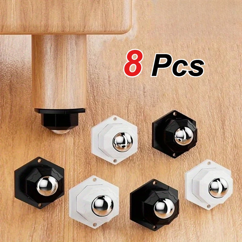 8 PCS Heavy-Duty Furniture Casters – 360-Degree Rotation for Easy Mobility Multi-functional Furniture Casters Send adhesive