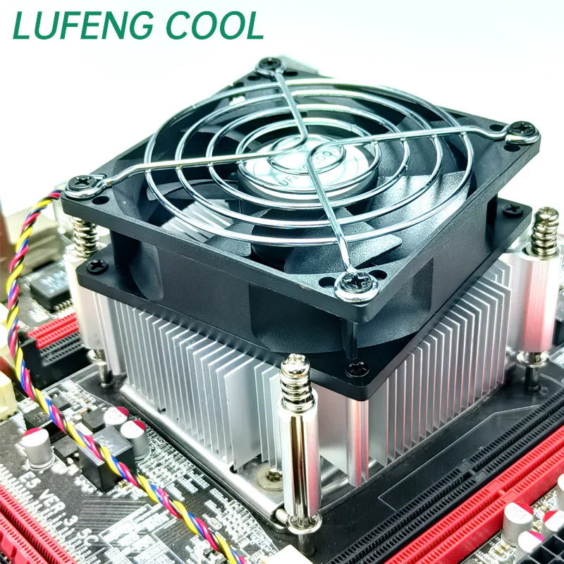 Lufeng cool cpu kühler x58 lga1366 1150 1151 1155 1156 1200 1700 Aluminium Kupfer l1700 Low Profile Computer CPU Kühler