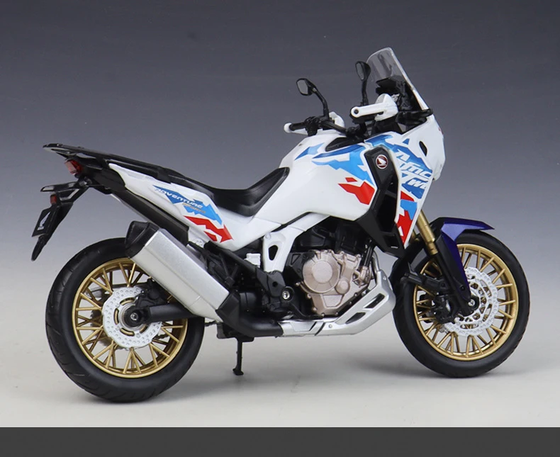 WELLY 1/12 HONDA Africa Twin Adventure Sports Legierungs-Motorradmodell Fahrzeugsammlung Stoßdämpfer Offroad-Motorradmodell – Detail 6