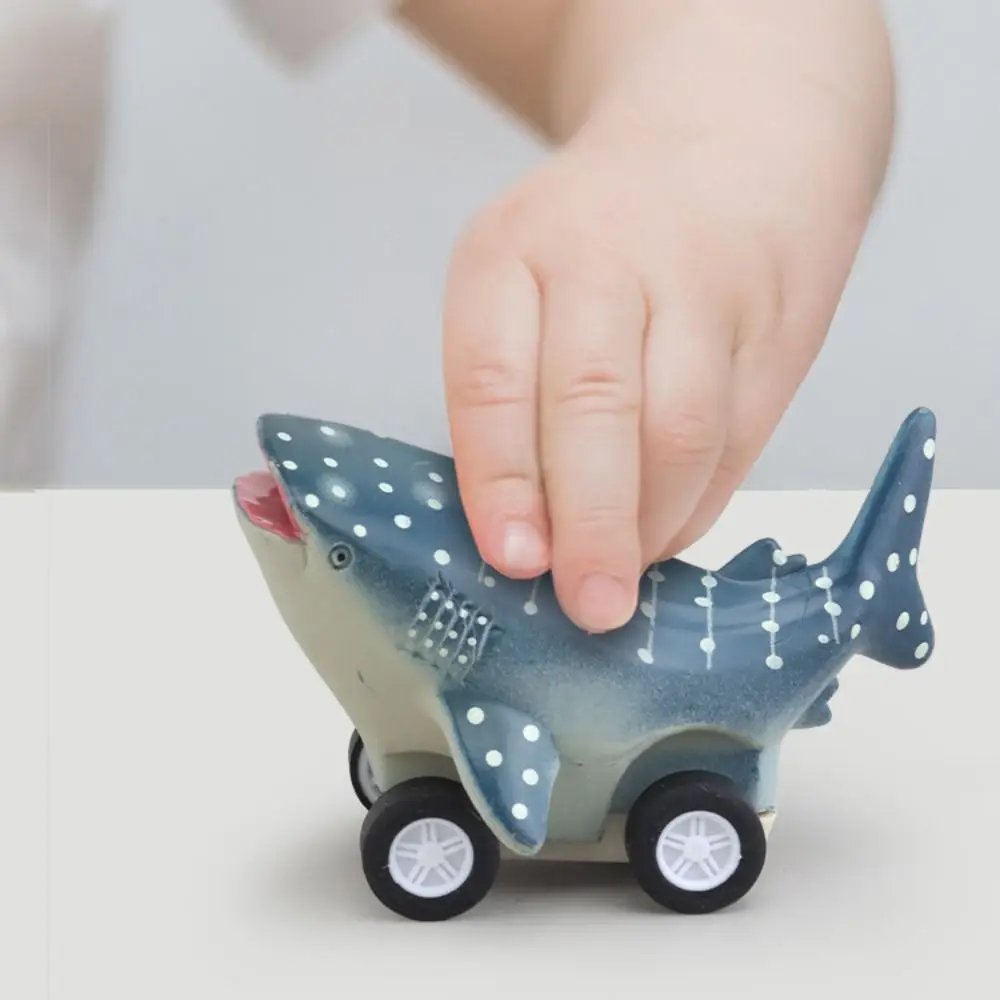 Grote Witte Haai Druk en Gaan Auto Leuke Walvishaai Dolfijn Inertie Auto Cool Montessori Orka Trek Auto Party