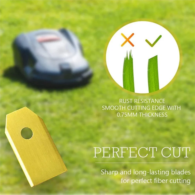 A76X-Lawn Mower Replacement Blades 45 Pcs 0.7 Mm Sharp For Automower/Gardena/Yardforce Robotics Models Lawnmower