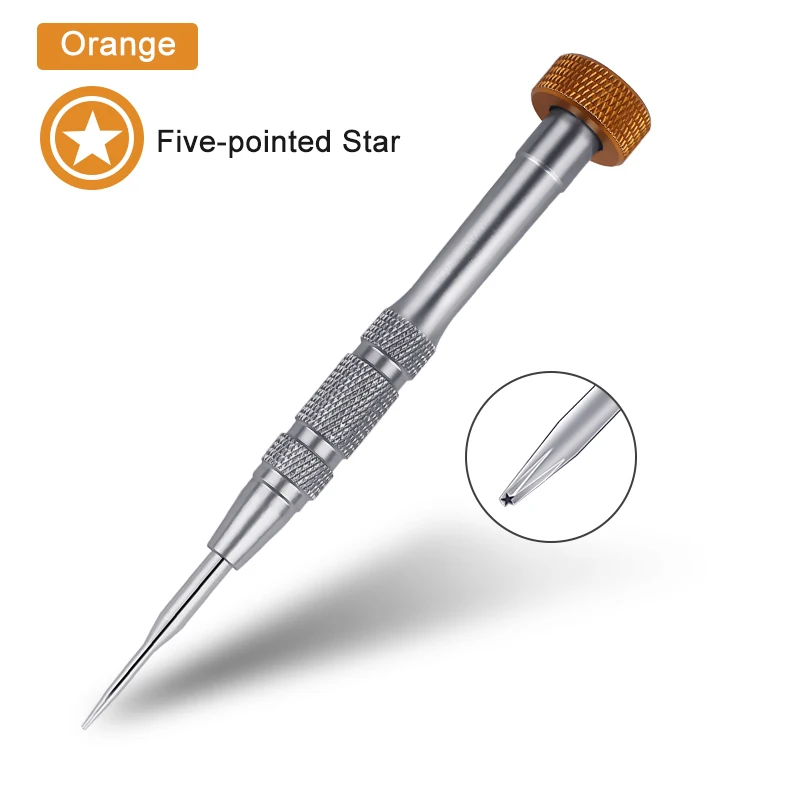 0.8 Five-Star +1.5 T2 Torx 0.6Y Mini Pocket Precision Screwdriver Magnetic Repair Tool Kit for iPhone,Electronics,Tablet Repair