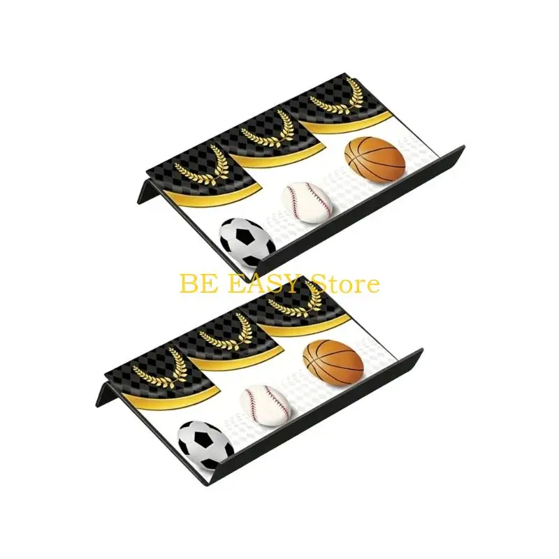 E28F Sports Card Collection Stand 2 Piece Acrylic Slanted Tray for Desk, Shelf Display and Card Sorting Review
