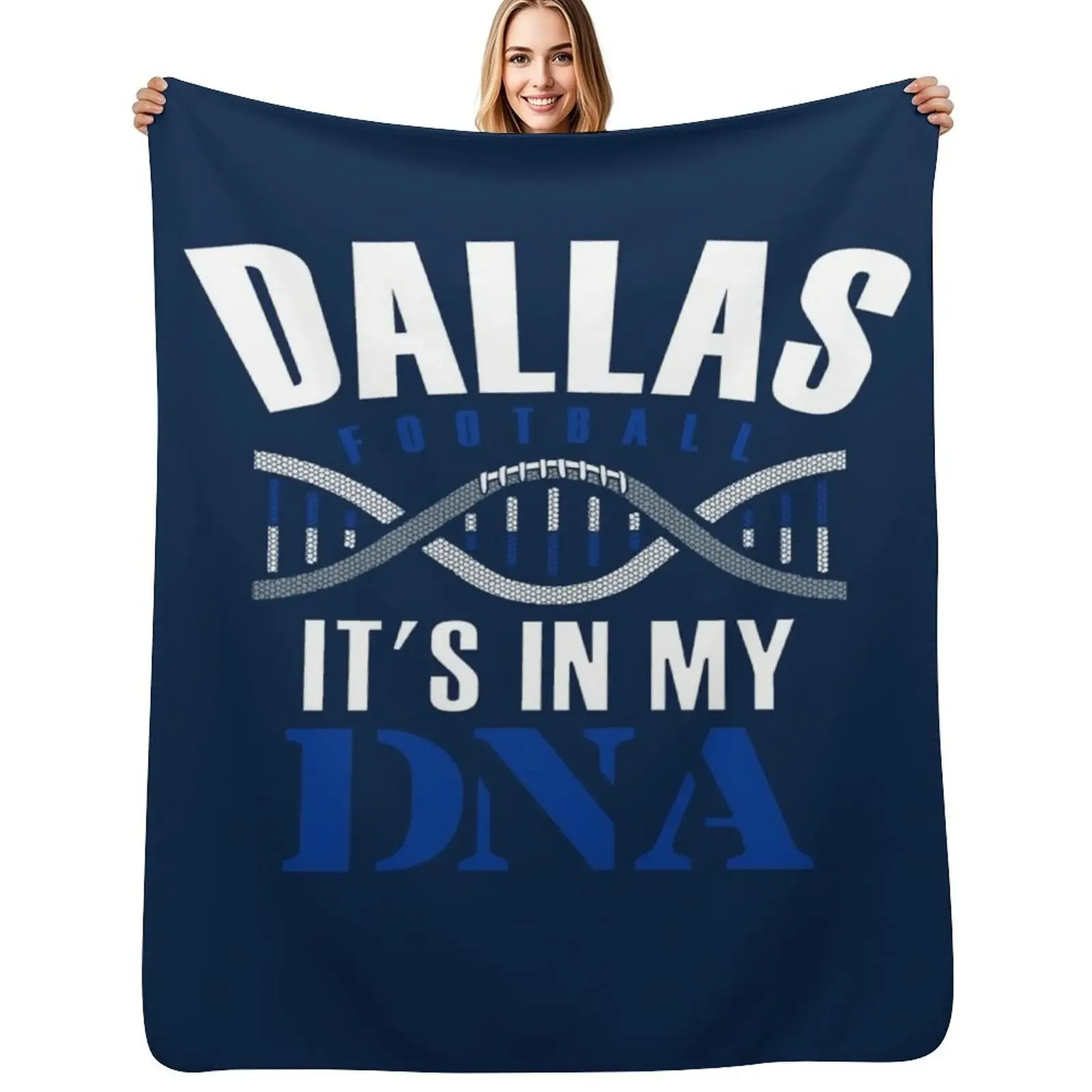 

Dallas Football Fan - It's In My DNA Throw Blanket Decorative Throw sofa bed Thins Blanket