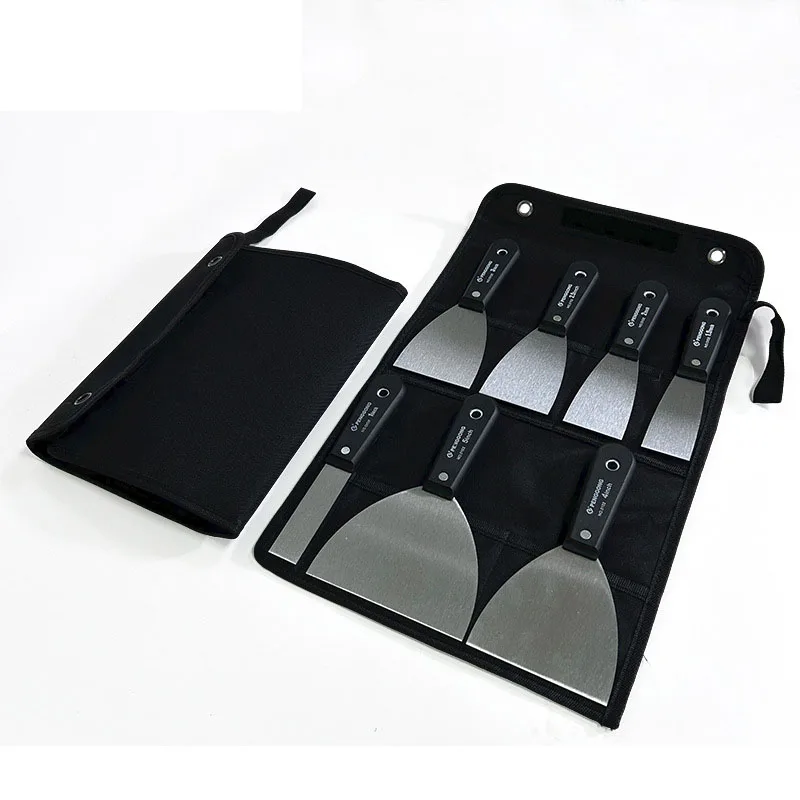 

4/7pcs Putty Knife Set With Bag Putty Knife Painting Putty Knife Scraper Blade Putty Knives Carbon steel cement knife Tool Bag