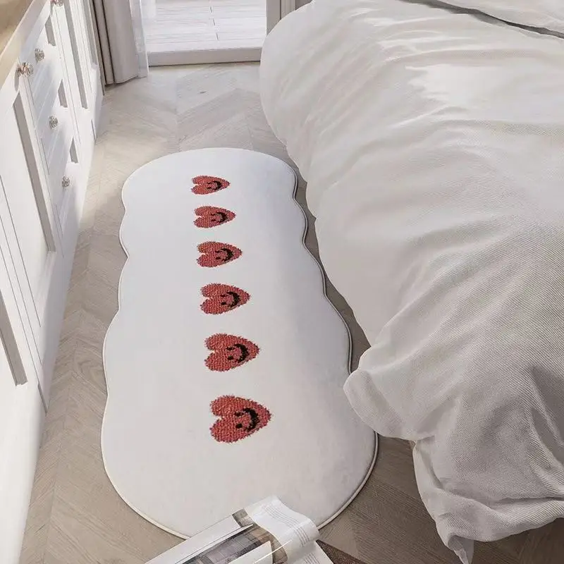 سجادة VIKAMA بسيطة على طراز Ins لغرفة النوم، بطانية بجانب السرير، وسادة عتبة نافذة الخليج، سجادة خزانة الملابس وديكور المنزل