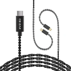 KBEAR TYPE-C 4N OFC Cables USB-C With 2PIN/QDC/TFZ TYPE-C And DAC Widely Compatibled with Android/iOS/Windows/Mac/Linux For KZ