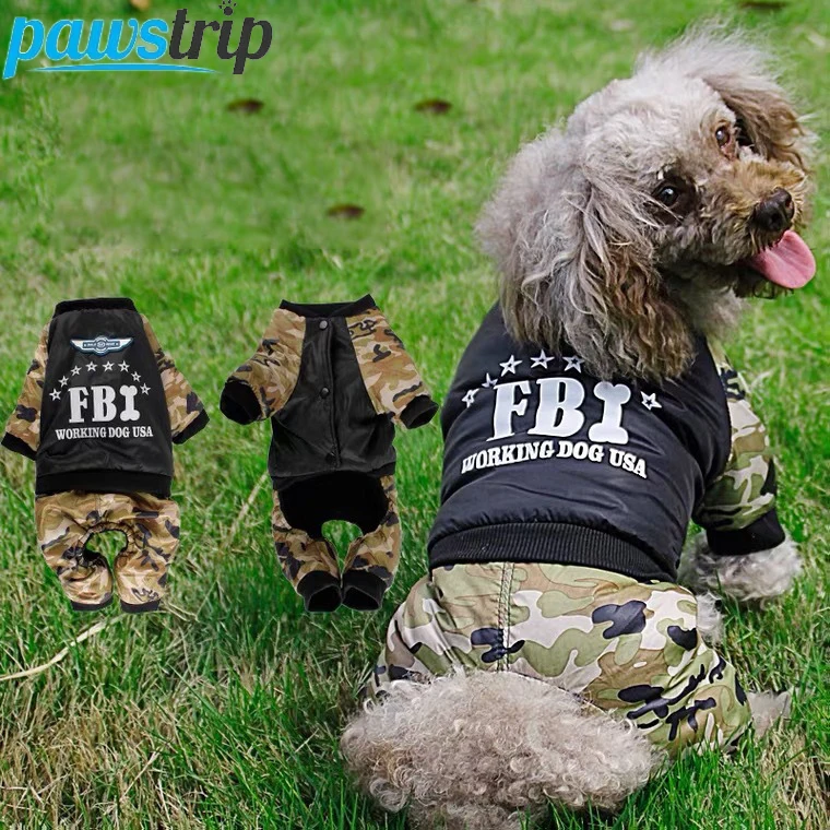Winter Clothing For Dogs - Ropa fresca Para Perros del FBI,