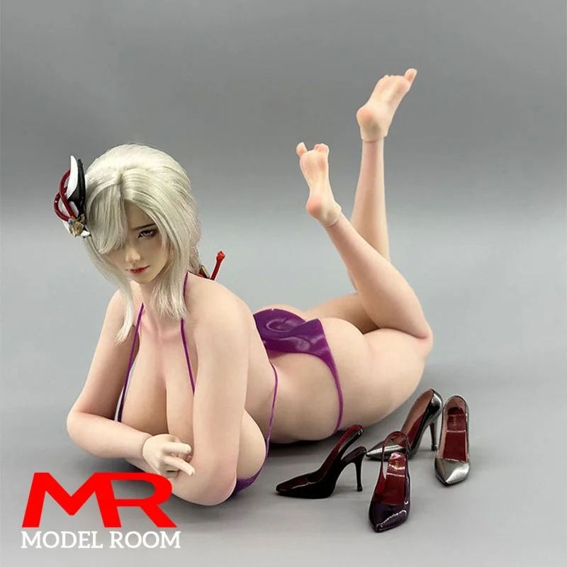 PawPawDoll DK001A 1/6 أنيمي فتاة كبيرة الحجم الثدي سلس الجسم 26.5 سنتيمتر ماكياج البلاتين سيليكون أنثى الجندي عمل الشكل دمية