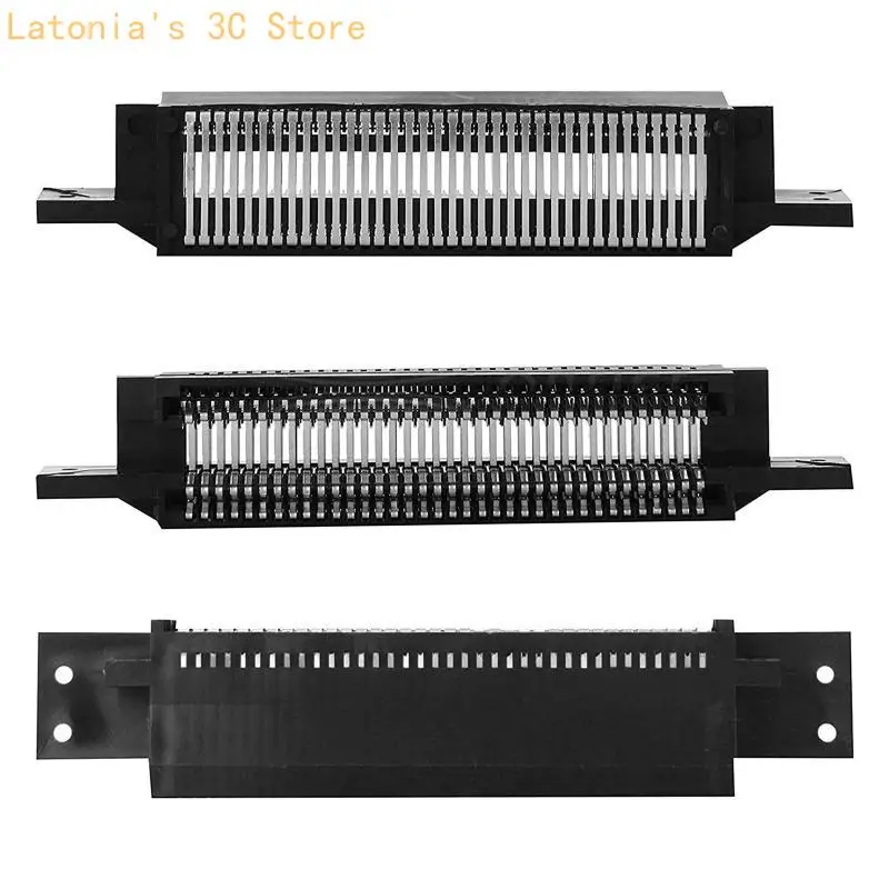 

72 Pin Game Cartridge Slot Connector Replacement Repair Parts Game Accessories with Screwdriver Replacement Part X3UB