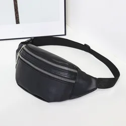 Fashion Waist Bag Female Belt Brand Design Waterproof Chest Handbag PU Leather Fanny Pack Ladies Waist Pack Belly Shoulder Purse