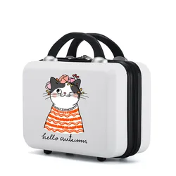 2024 Nieuwe Kinder Kleine Koffer Vrouwelijke 13-Inch Cabine Koffer Trolley Case Wachtwoord Box Reiscabine