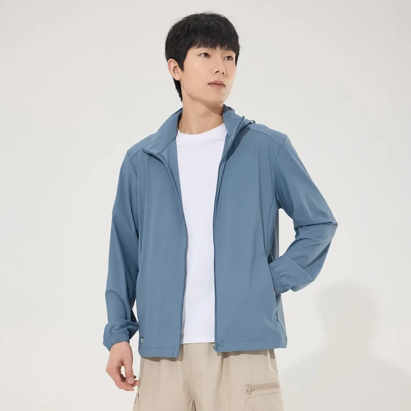 

Men's Outdoor UV Resistant Fashionable Lightweight Breathable Skin Clothing for Couples Summer Trend Ice Silk Sunscreen Jacket