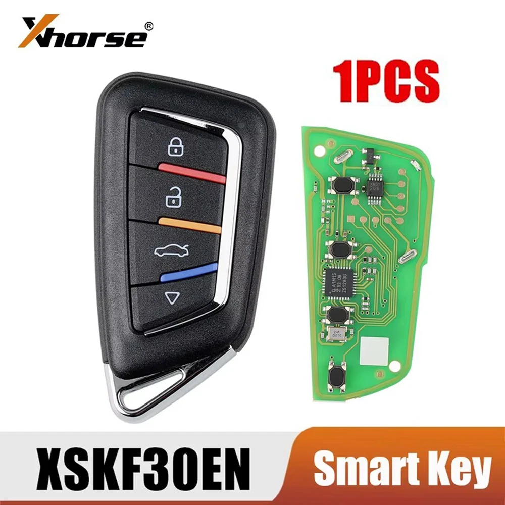 1PCS Xhorse XSKF30EN Crystal Universal Smart Remote Key 4 Buttons