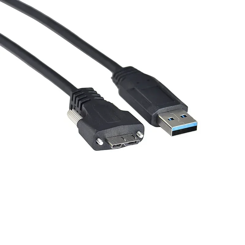 كابل بيانات مثبت على المسمار ، كاميرا شاميليون ، 30 من USB ، إلى USB3.0 ميكرو ب لأعلى ولأسفل ، بزاوية يمينية يسرى ، 90 درجة ، نقطة رمادي #6