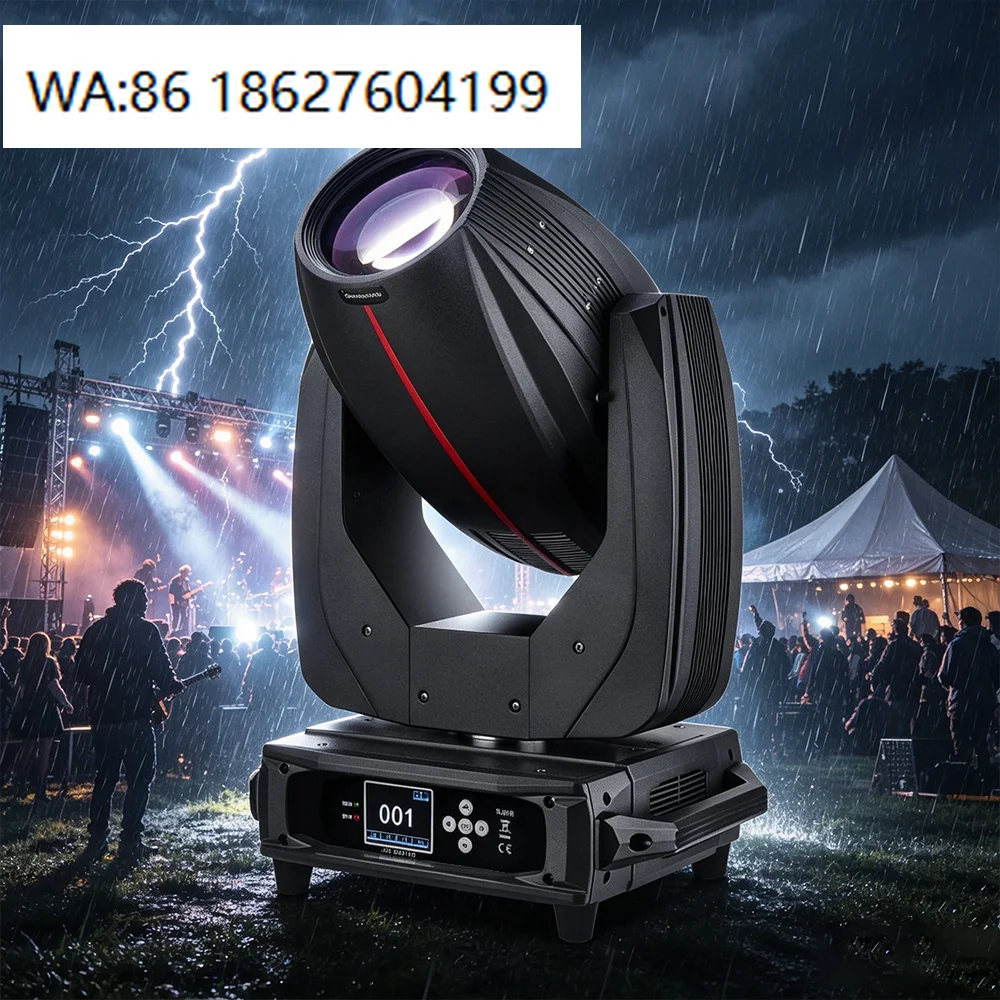 High Power 600W Moving Head Beam Light 7800K Color Temp TFT Display Custom Lamp for TV Studio Performance