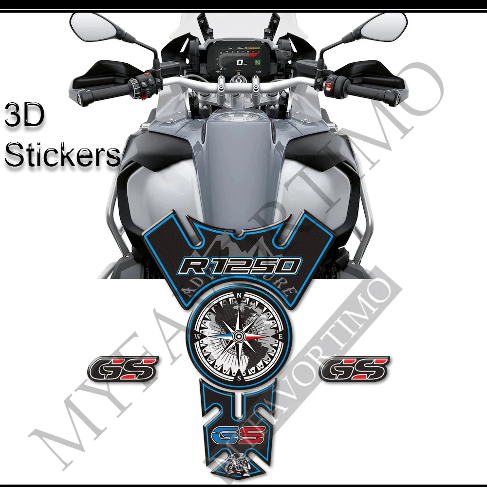 

Tank Pad Protector Stickers Decal ADV Adventure Side Fuel Oil For BMW R1250GS R1250 R 1250 GS GSA HP