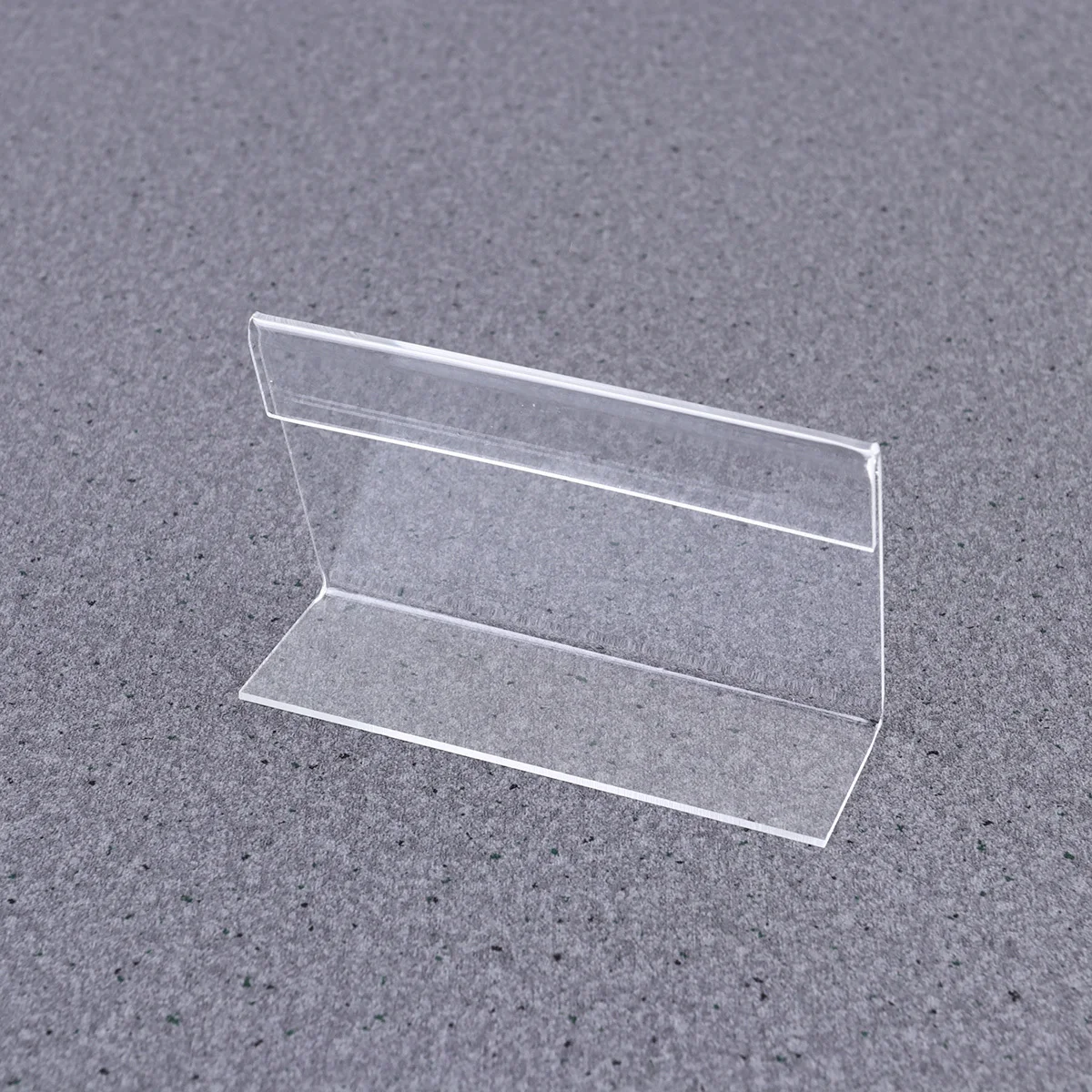 

10Pcs Transparent Acrylic Display Stand L Shape Desktop Card Photo Holder 90x60mm Office Meeting Room Display L Shape Holders