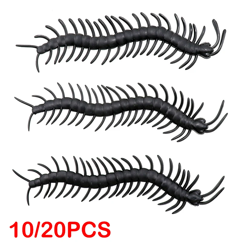 10/20PCS Lustige Gags Praktische Centipede Witze Spielzeug Halloween Kunststoff Simulation Centipede Dekoration Realistische Requisiten Spielzeug Geschenk