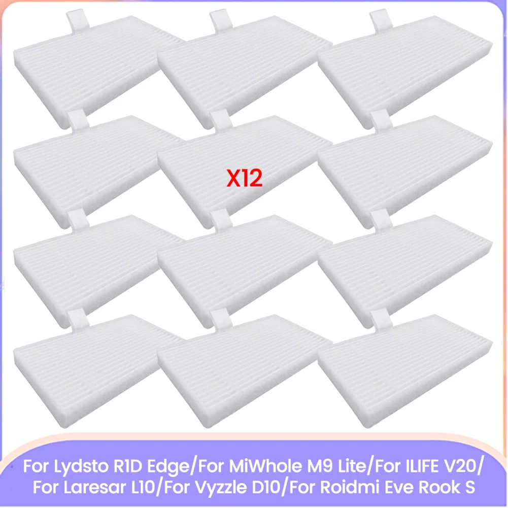 B98A-For Lydsto R1D Edge/Miwhole M9 Lite/ILIFE V20/Laresar L10/Vyzzle D10/Roidmi Eve Rook S Replacement Parts Filter