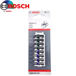 Bosch 2608522413 Impact Drill Bits Combination PH1/2/3PZ2/3 25MM Extra Hard 8PCS Screwdriver Head Set Tool Accessories