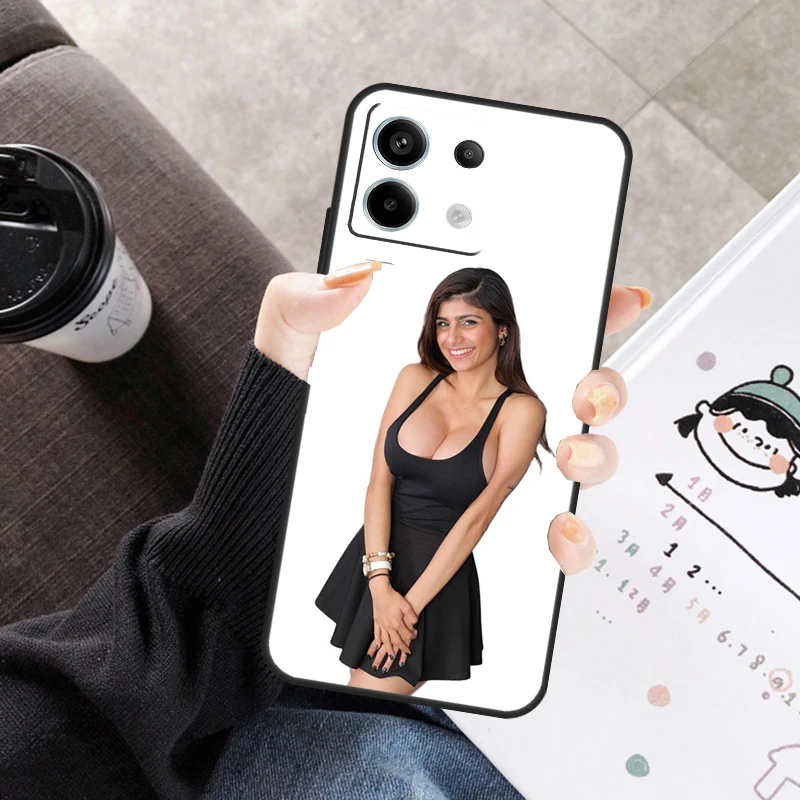 مثير فتاة جميلة ميا خليفة غطاء ل Xiaomi Redmi ملاحظة 14 13 9 10 11 12 برو 10S 11S 12S حالة ل Redmi 14C 10C 12C 13C