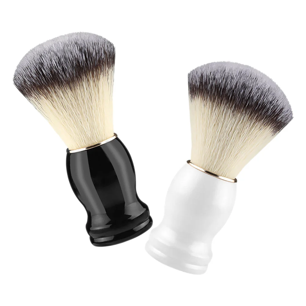 2pcs Shaving Brushes Mustache Shaving Brush Shave Brush Mens Shaving Brush Mens Shaving Accessories Barber Brush Hair Salon Barb