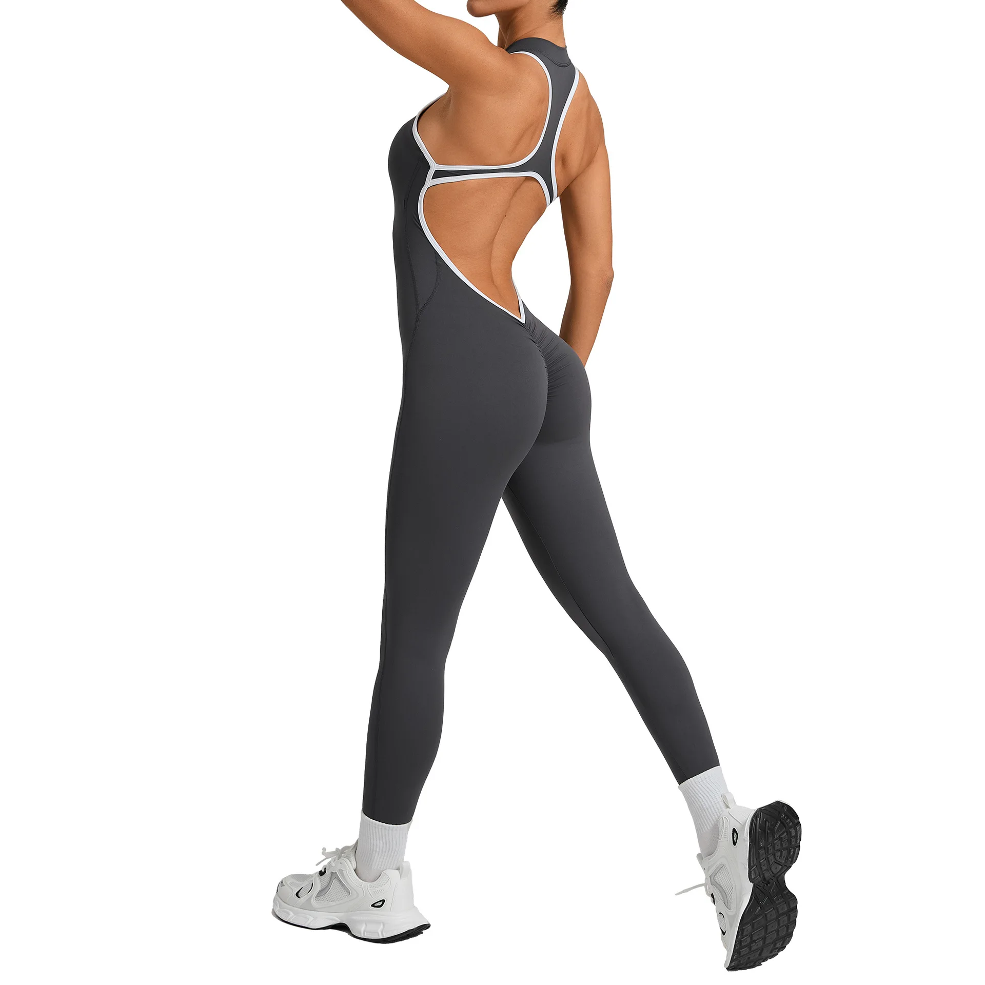 Zipper Yoga Set Women's Tracksuit Yoga Jumpsuits One Piece Workout Bodysuits Rompers Sportswear Gym Set Workout Clothes Women