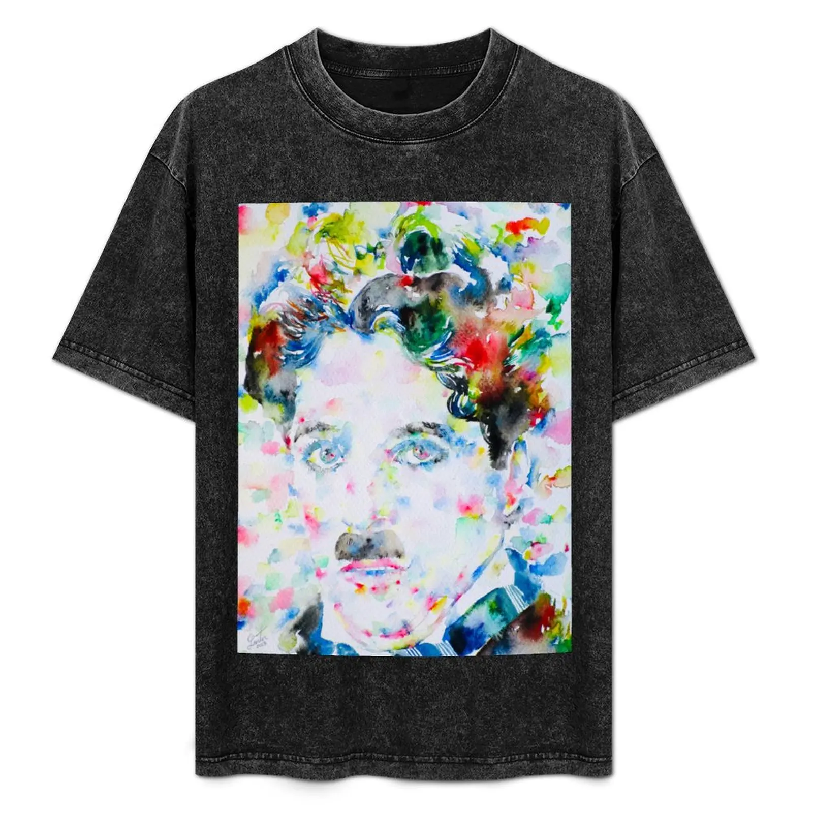 

CHARLIE CHAPLIN - watercolor portrait .2 T-Shirt Dry Fit Running Short Sleeve Top
