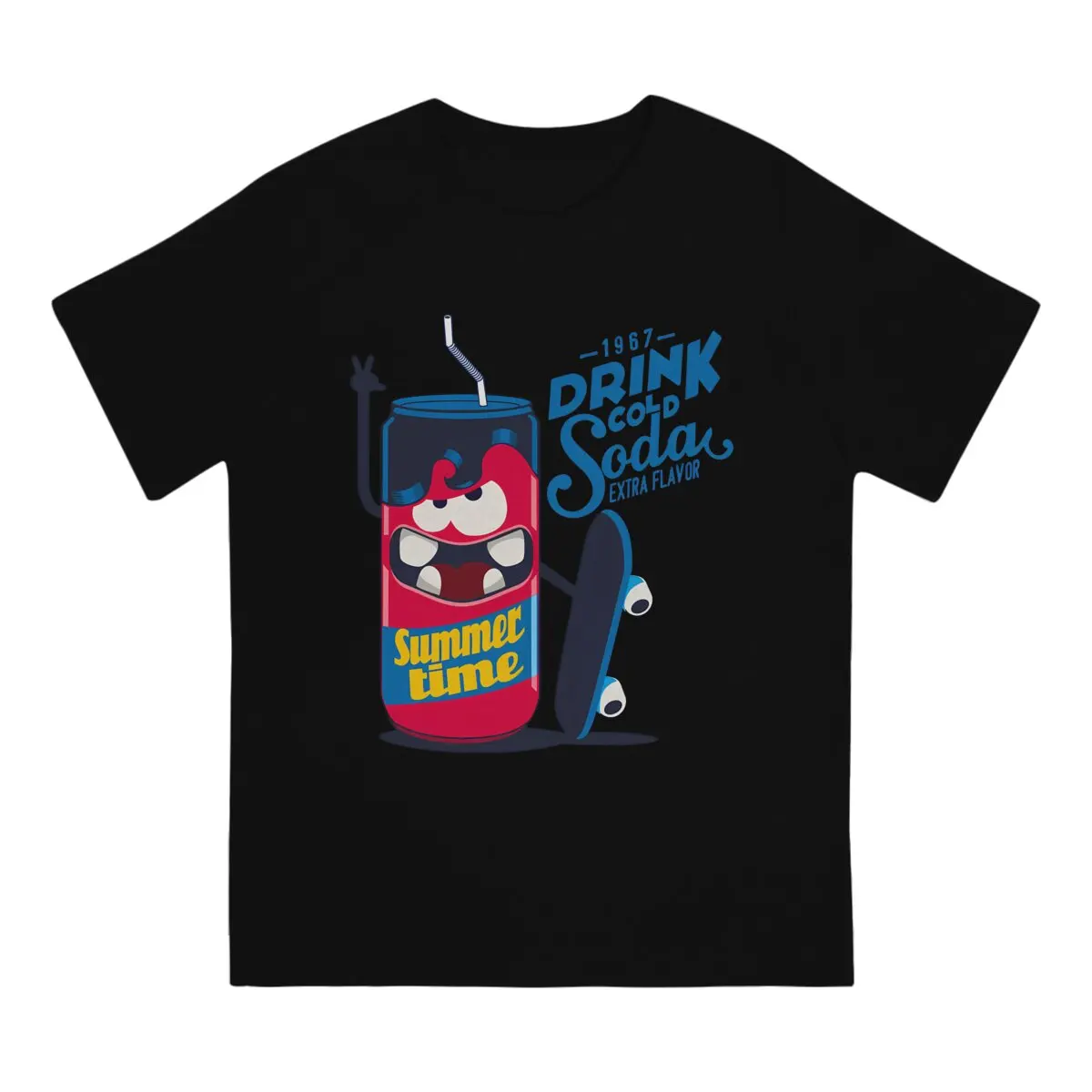 

Men Fashion Trend Cartoon Pattern T shirts Men's High Quality Pure Cotton T-shirt Cotton Short Sleeves Men's clothing