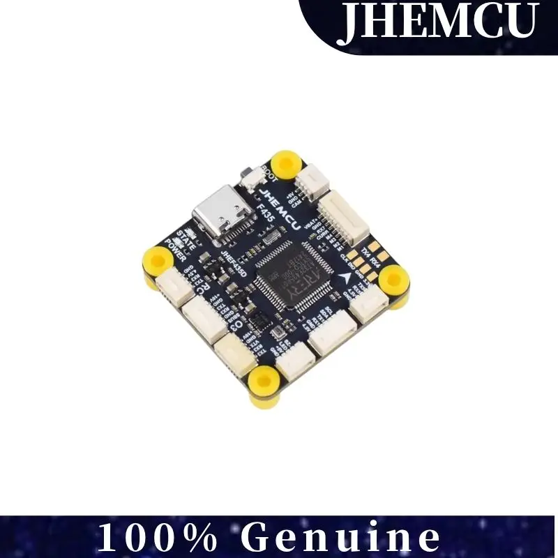 

JHEMCU GF30F43 FC, ICM42688P Gyro w/OSD & 16MB BlackBox, Barometer for FPV Racing/Cinewhoop, 3-6S Betaflight