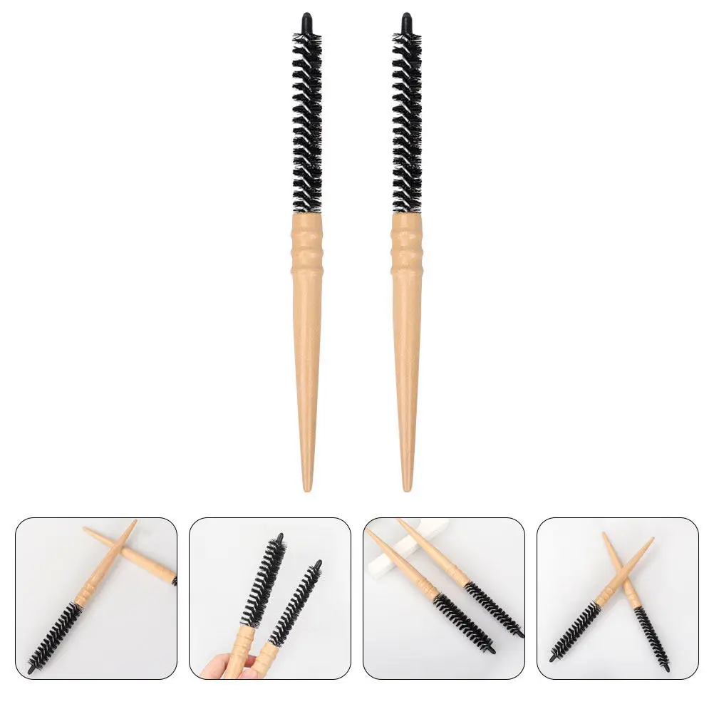 

Набор из 2 расчесок с деревянной ручкой для укладки волос: для сушки феном, завивки, антистатическая, для распутывания, массажа кожи головы, придания гладкости и блеска