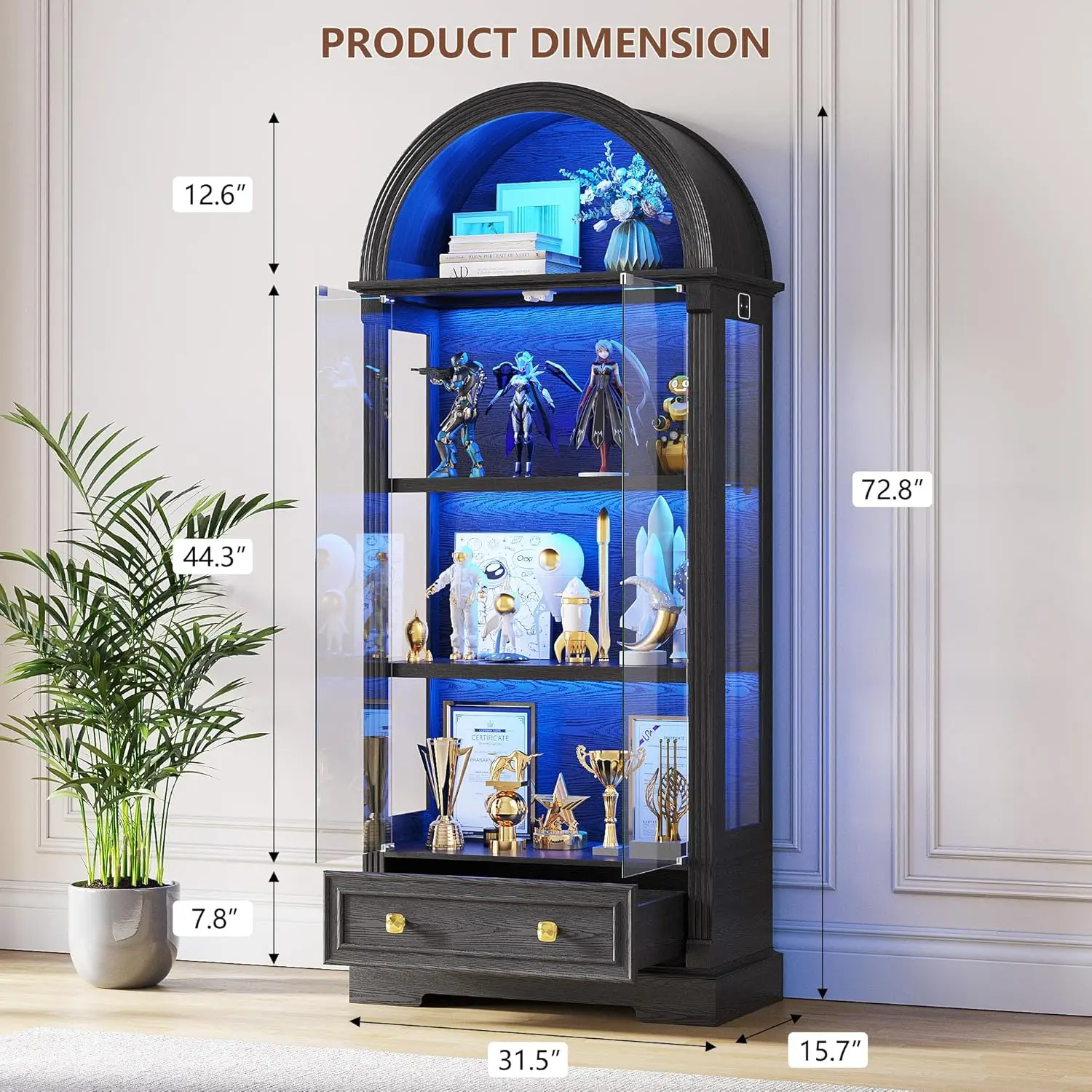 Thumbnail 2 - #18 Latest Glass Display Cabinets Offers