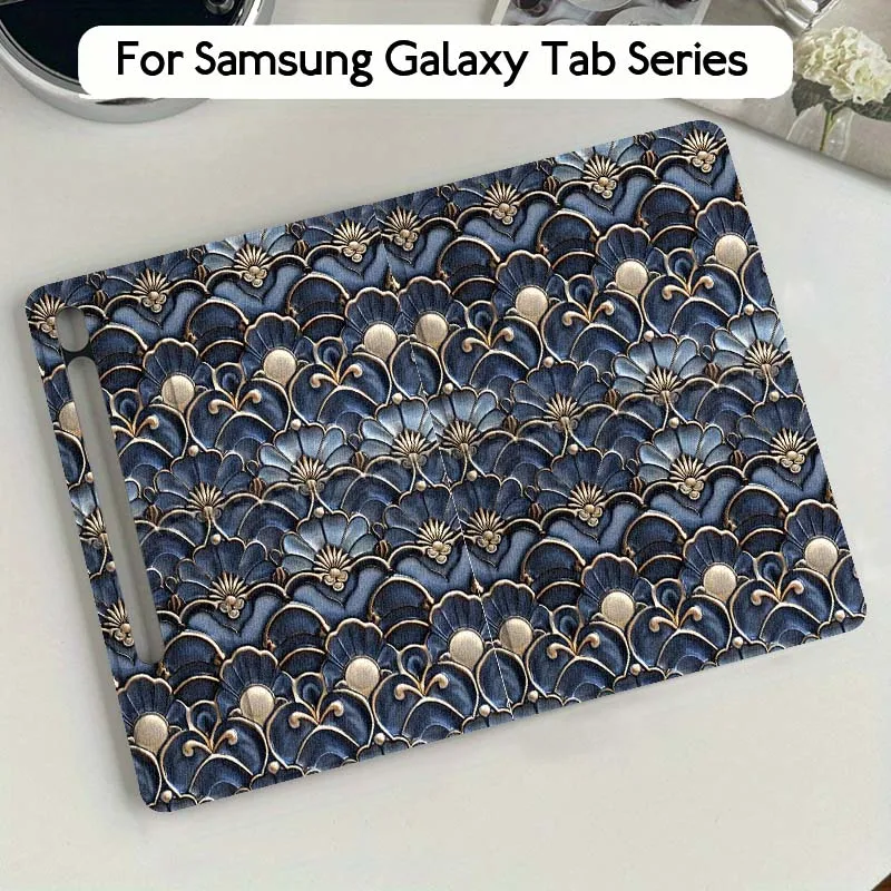 

Flower Carbon Fiber Luxury Gift For Samsung Galaxy Tab S10 S9 S8 S7 FE Lite Soft Flexible Support Tablet Case